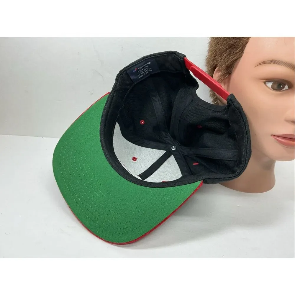 IMOLA Motorsports Hat Black Red Flat Bill SnapBack Trucker Cap Eu‎ Automotive